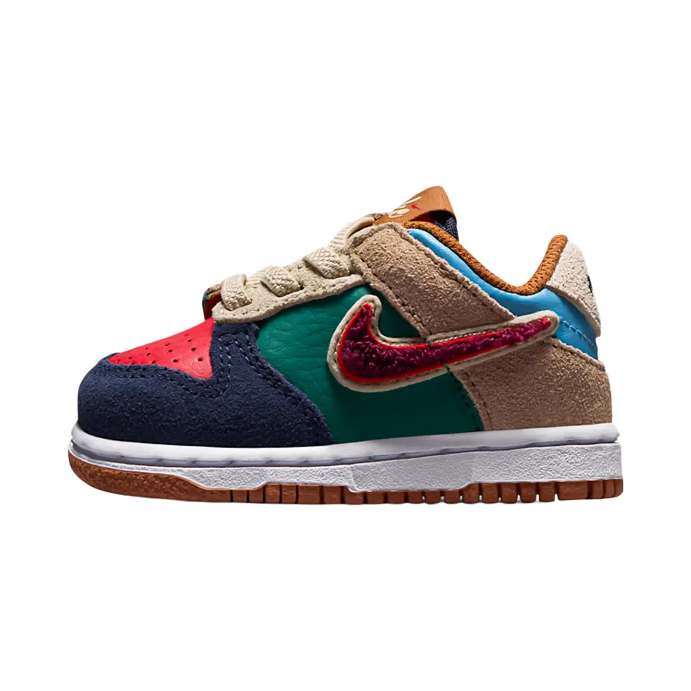 Nike Dunk Low TD “Midnight Navy / Green Noise / Linen / Speed Red” (IV6200-410)