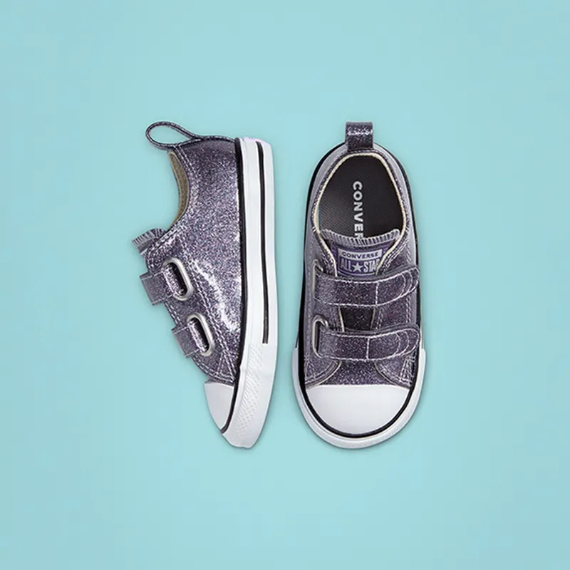 Converse Toddlers’ Coated Glitter Easy-On Chuck Taylor All Star Low Top (768469C)