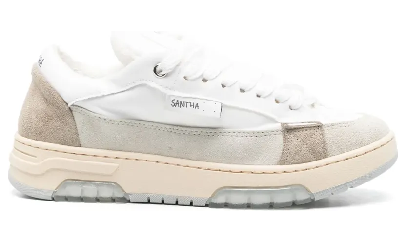 Paura x Santha in Colour-Block-Optik “White” (YU03SCNYWH)