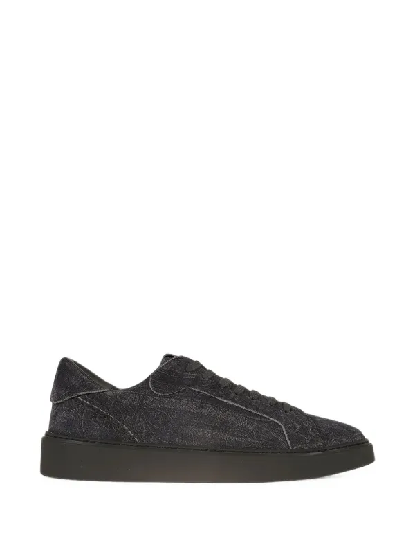 ETRO Suède low-top with Pegaso-reliëf – Brown (MS4J0015AP112)