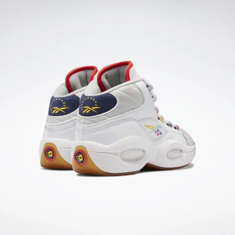 Reebok Question Mid Shoes Cloud White / Vector Navy / Pure Grey 2