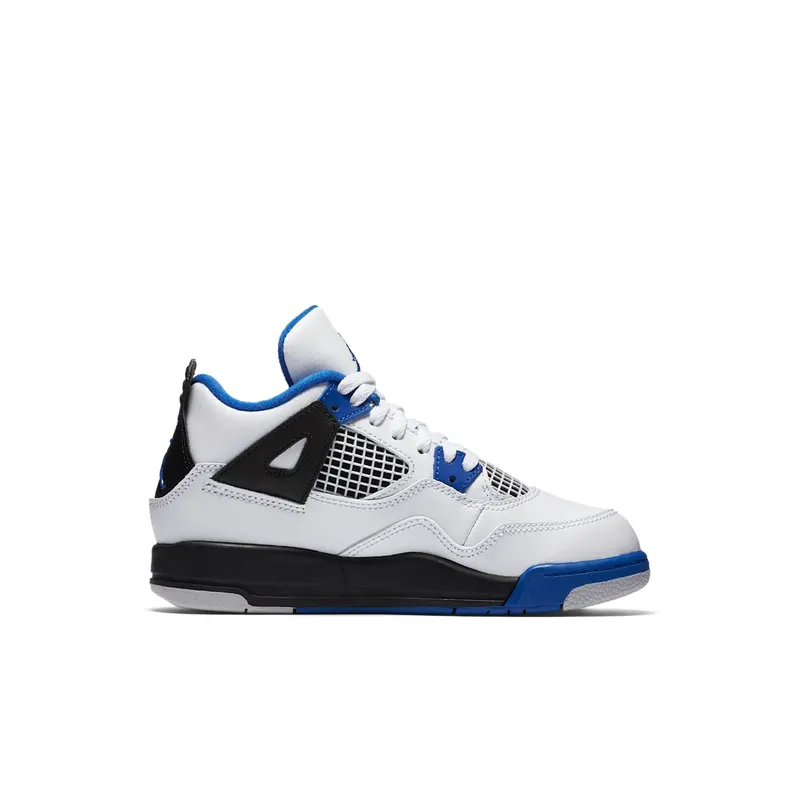 Jordan 4 Retro Motorsports (PS) White/Game Royal-Black (308499-117)