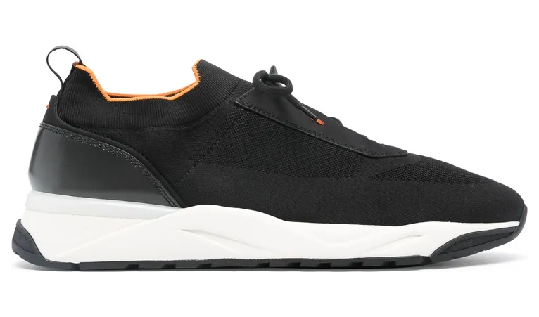 Santoni Knitted Panelled “Black” (MBIO21601BINN HODN01)