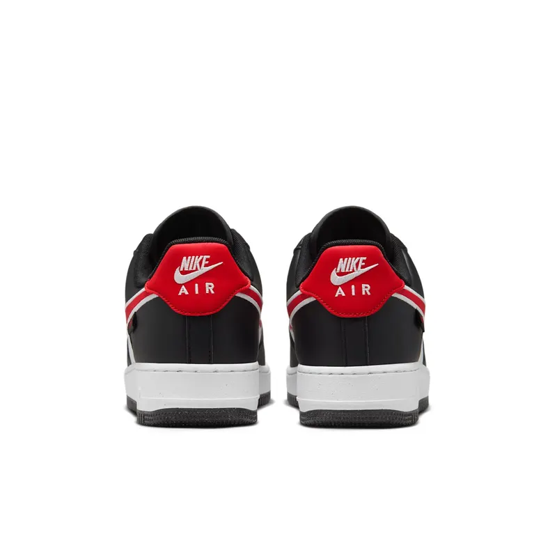 Nike Air Force 1 Low ’07 Next Nature “Black White University Red” (HM0721-002)