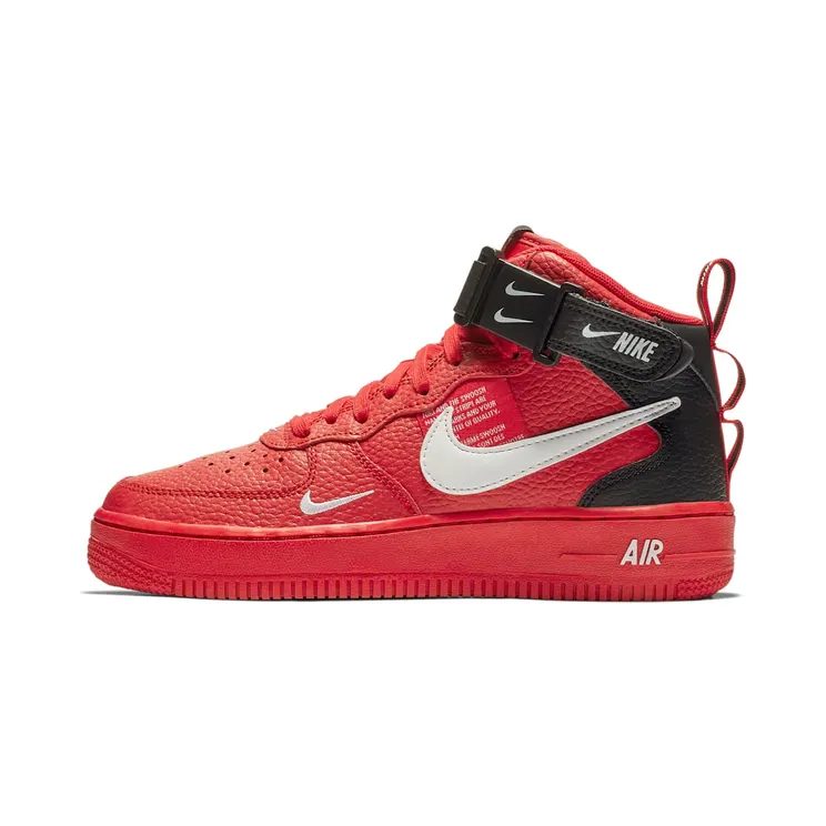 Nike Air Force 1 Mid Utility University Red (GS)