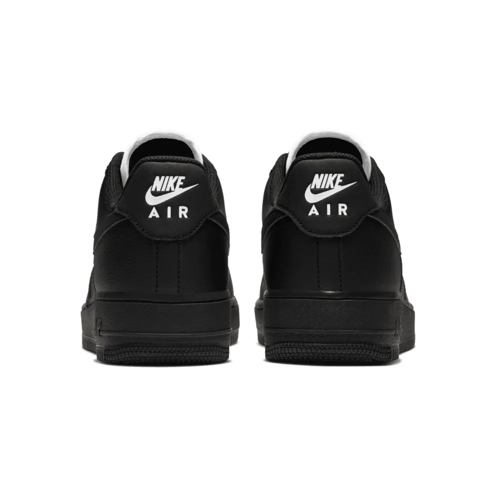 Nike Air Force 1 Low Triple Black (White Tongue) Black/Black-Black (CJ1607-001)