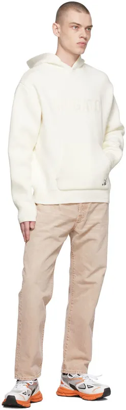 Axel Arigato White & Orange Marathon Runner Sneakers (F0158031)