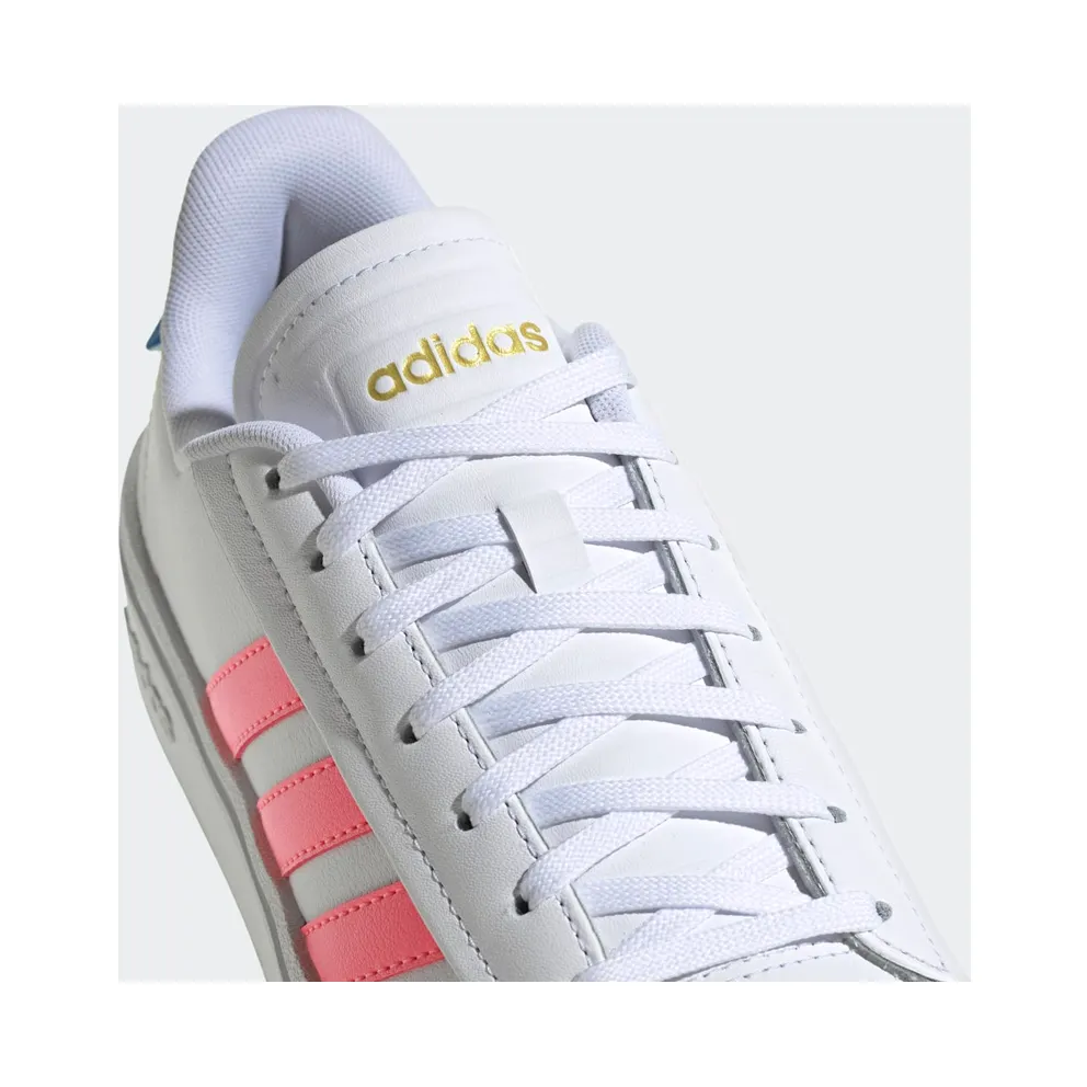 Adidas Grand Court Alpha Cloud White / Acid Red / Blue Rush Met (GY8030)