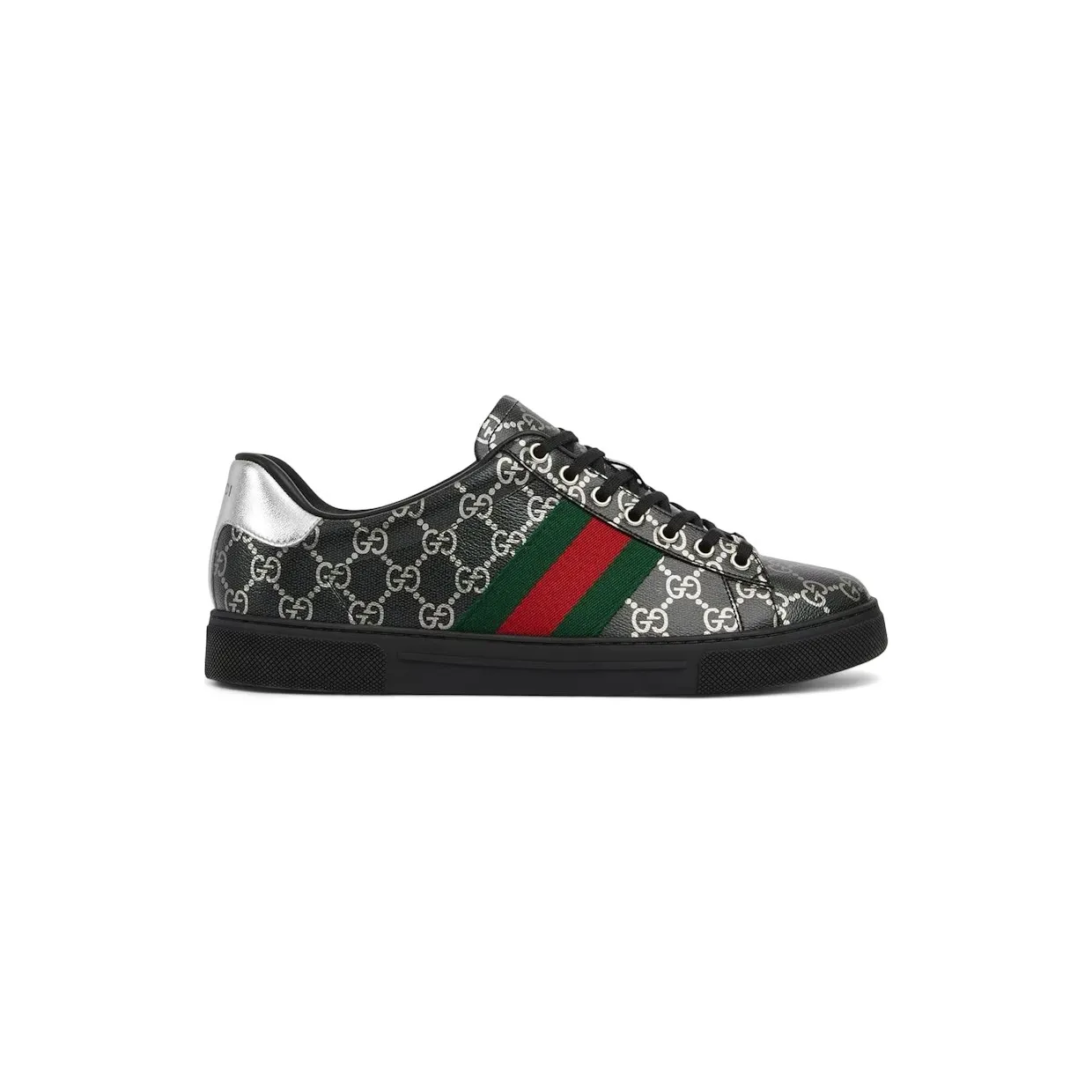Gucci Ace Black / Silver (864587FAFX68645)
