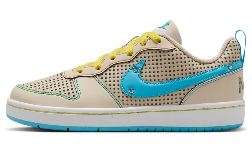 Nike Court Borough Low Recraft Sanddrift Phantom Opti Yellow Baltic Blue (IB7726-126)