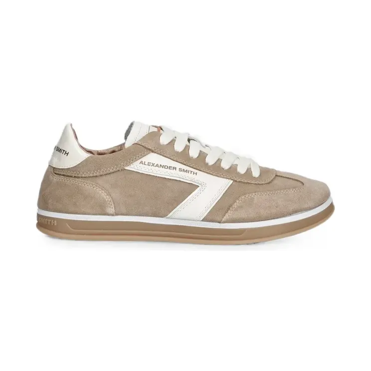 Alexander Smith Thames logo-print panelled sneakers – Beige (ASBDTMW3393)