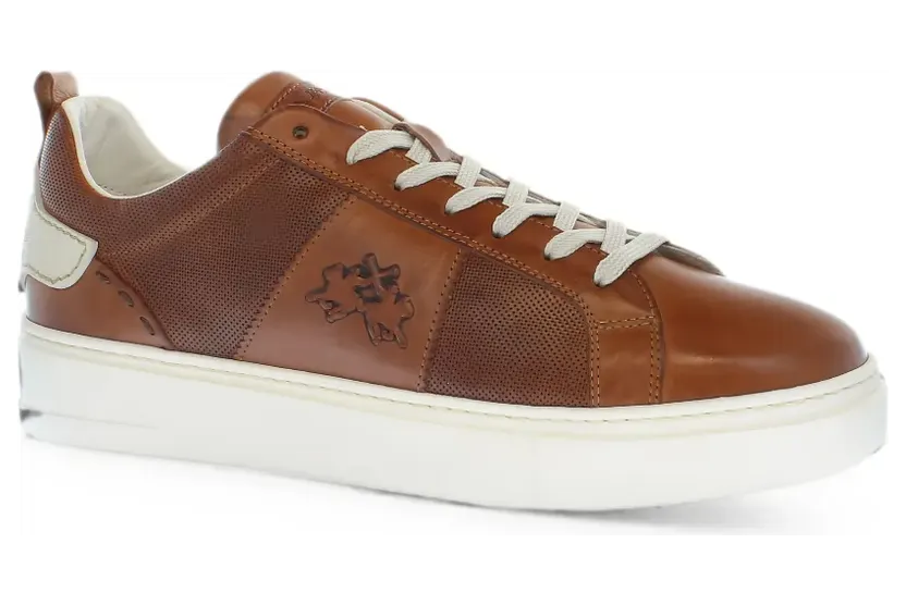 La Martina Cupsole aus Leder “Brown” (LFM2410113610)