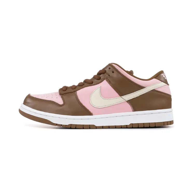 Nike Stussy x Dunk Low Pro SB Cherry Shy Pink-Vanilla/Dark Khaki (304292-671)