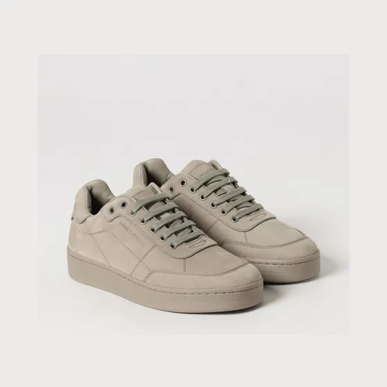 Saint laurent SL/61 Low-Top Sneakers in Nubuck Leather with Embossed Logo Grey (861491AAGZ51216)
