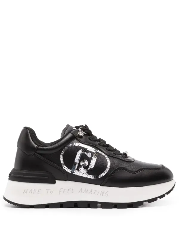 LIU JO Sneakers mit Logo-Verzierung – Schwarz (BF3087EX207)