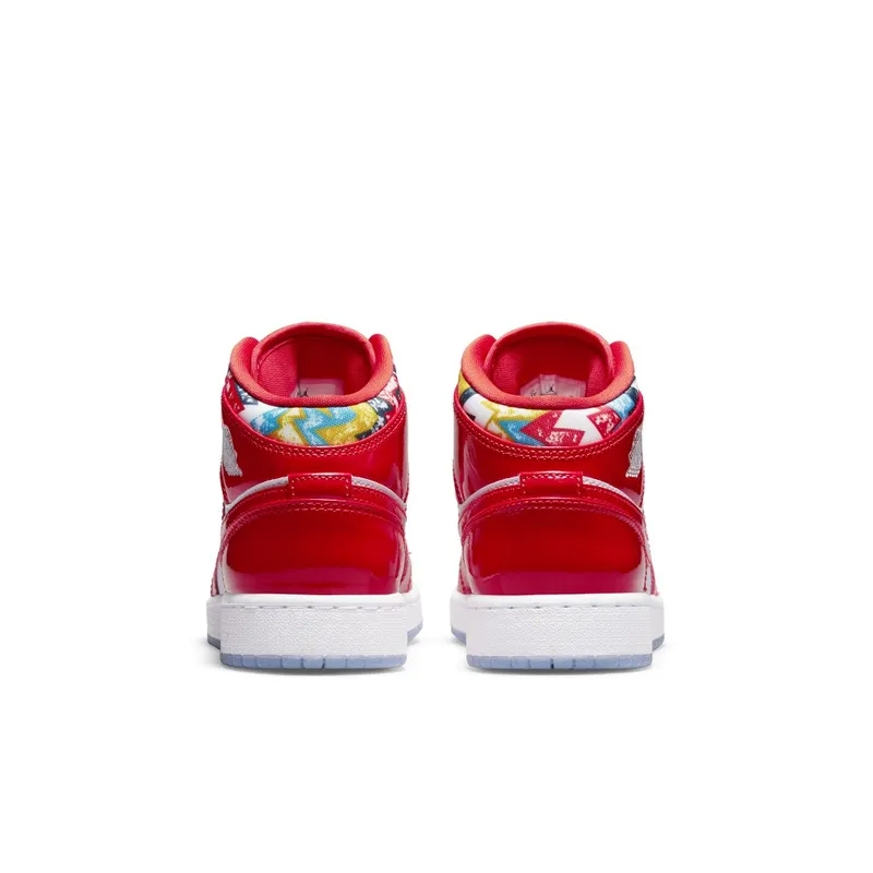 Air Jordan 1 Mid SE Barcelona Sweater (GS) (DC7248-600)