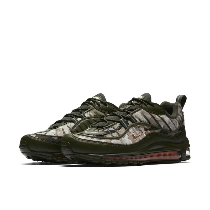 Nike Air Max 98 Camo Classic Cargo Khaki/Sunset Tint-Black (AQ6156-300)