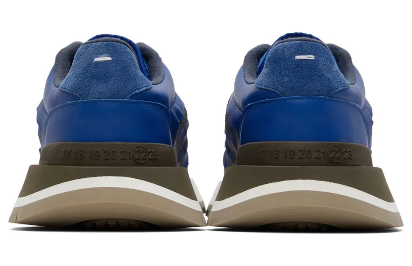 Maison Margiela SSENSE Exclusive Blue 50/50 Sneakers (S58WS0217 P4760) (2)