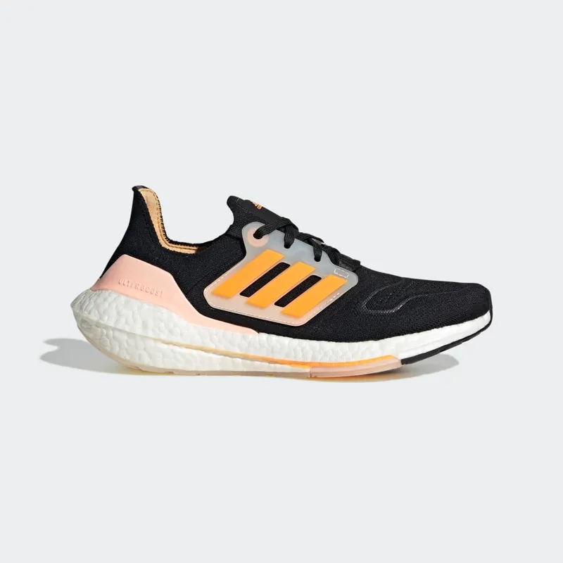 adidas ULTRABOOST 22 Shoes Carbon / Flash Orange / Ecru Tint (GX5601)