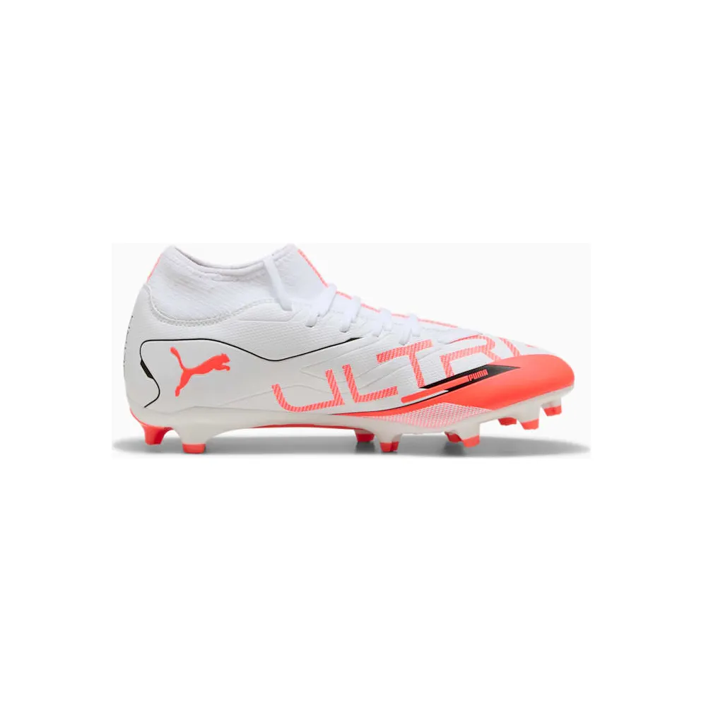 Puma Ultra 5 Play+ FG/AG White Black Glowing Red (108168-01)