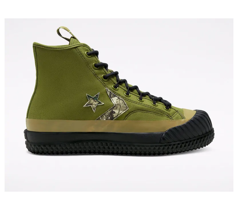 Converse BOSEY MC HI DARK MOSS/ZWART/GUM HONEY Dark Moss/black/gum Honey (168562C)