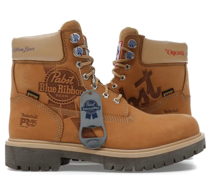 Timberland PRO 6″ Soft Toe Work Boot Pabst Blue Ribbon Wheat Nubuck (TB0A6413-EYJ)