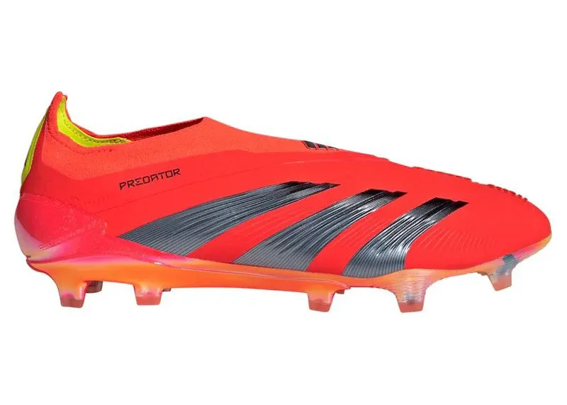 adidas Predator Elite Laceless FG Solar Red Core Black Team Solar Yellow (IF8885)