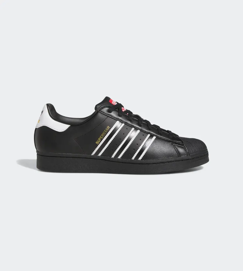 adidas Superstar Core Black / Cloud White / Team Power Red (GX9877)