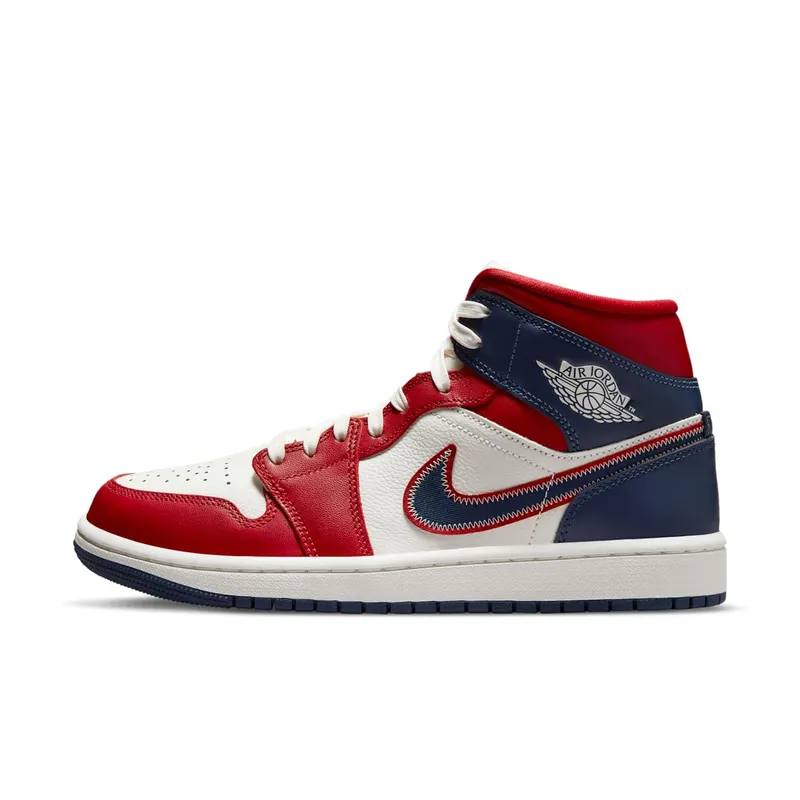 Jordan 1 Mid USA (2022) (W) (DQ7648-600)