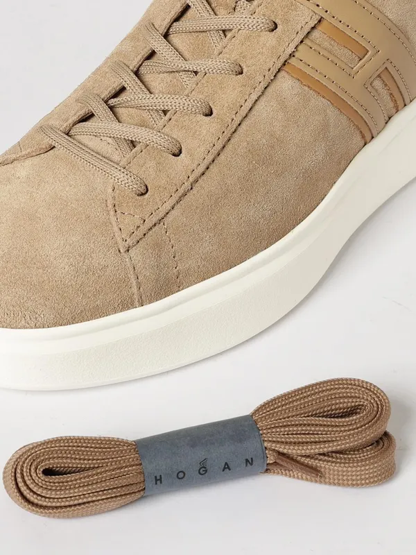 Hogan H580 Suede Sneakers Brown (HXM5800DV42UHO828K) (3)