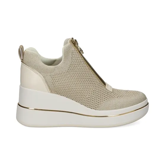 Michael Kors Willis sneakers met plateauzool en rits – Beige (43R6EMFP4D)