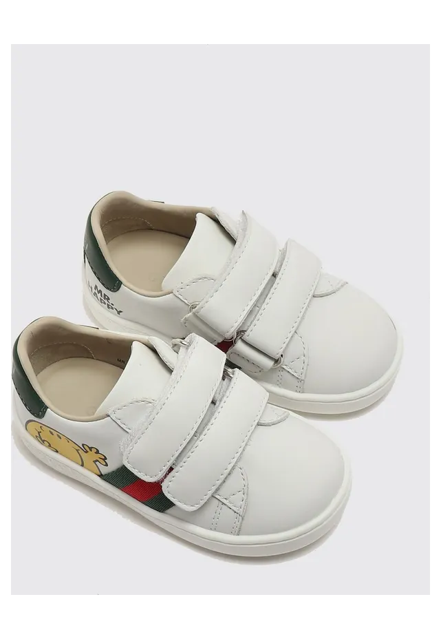 Gucci Ace Printed Leather Sneakers White (858455COWB09085)
