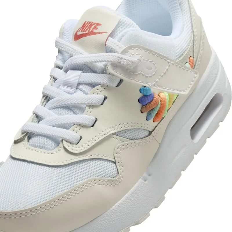 Nike Air Max 1 SE EasyOn PS “White Summit White Terra Blush Multi-Color” (FN4784-100)
