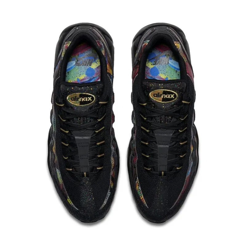 Nike Air Max 95 Galaxy Splatter Black/Metallic Gold-Cobalt Blaze (AT6142-001)