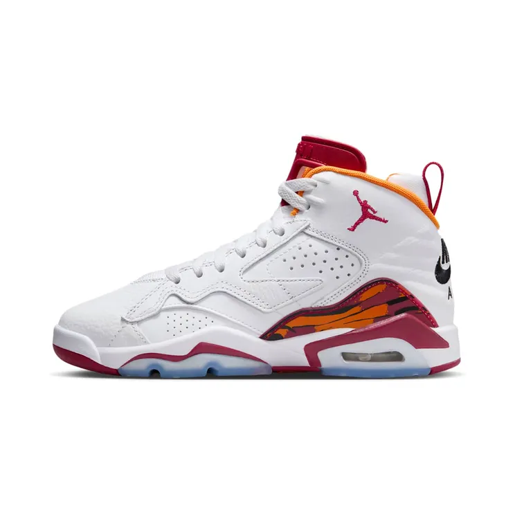 Jordan MVP 678 GS “White / Vivid Orange / Black / Cardinal Red” (DZ5577-168)