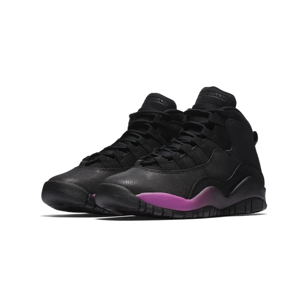 Jordan 10 Retro Black Fuchsia Black (GS) Black/Fuchsia Blast-Black (487211-017)