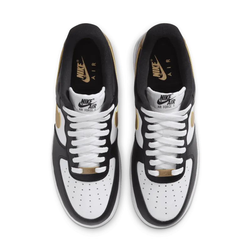 Nike Air Force 1 Low Black White Metallic Gold Black/White-Metallic Gold (CZ9189-001)