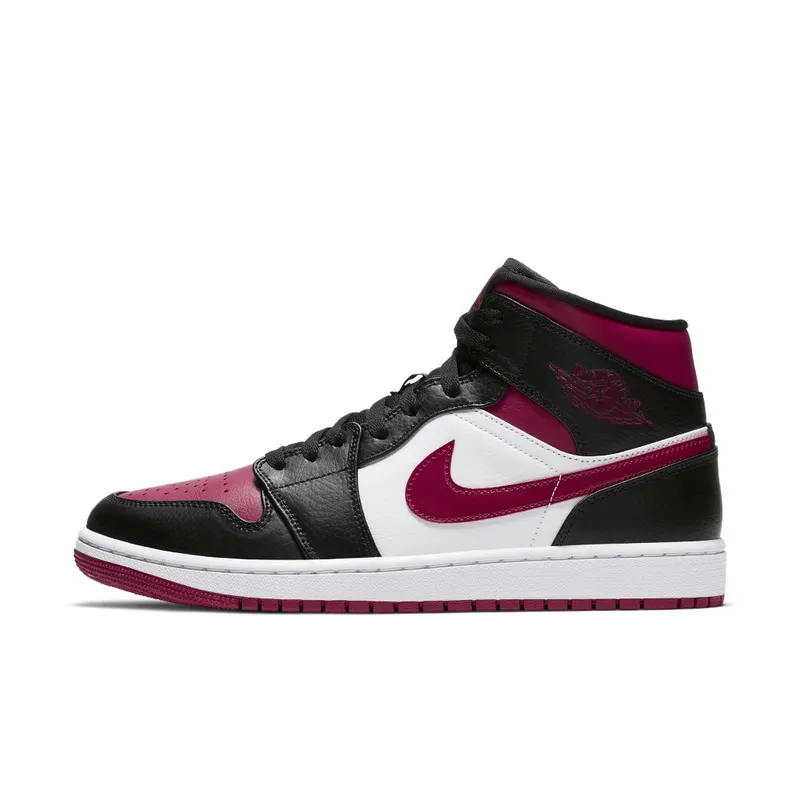 Air Jordan Nike AJ I 1 Mid ‘Bred Toe’ (2019) (554724-066)