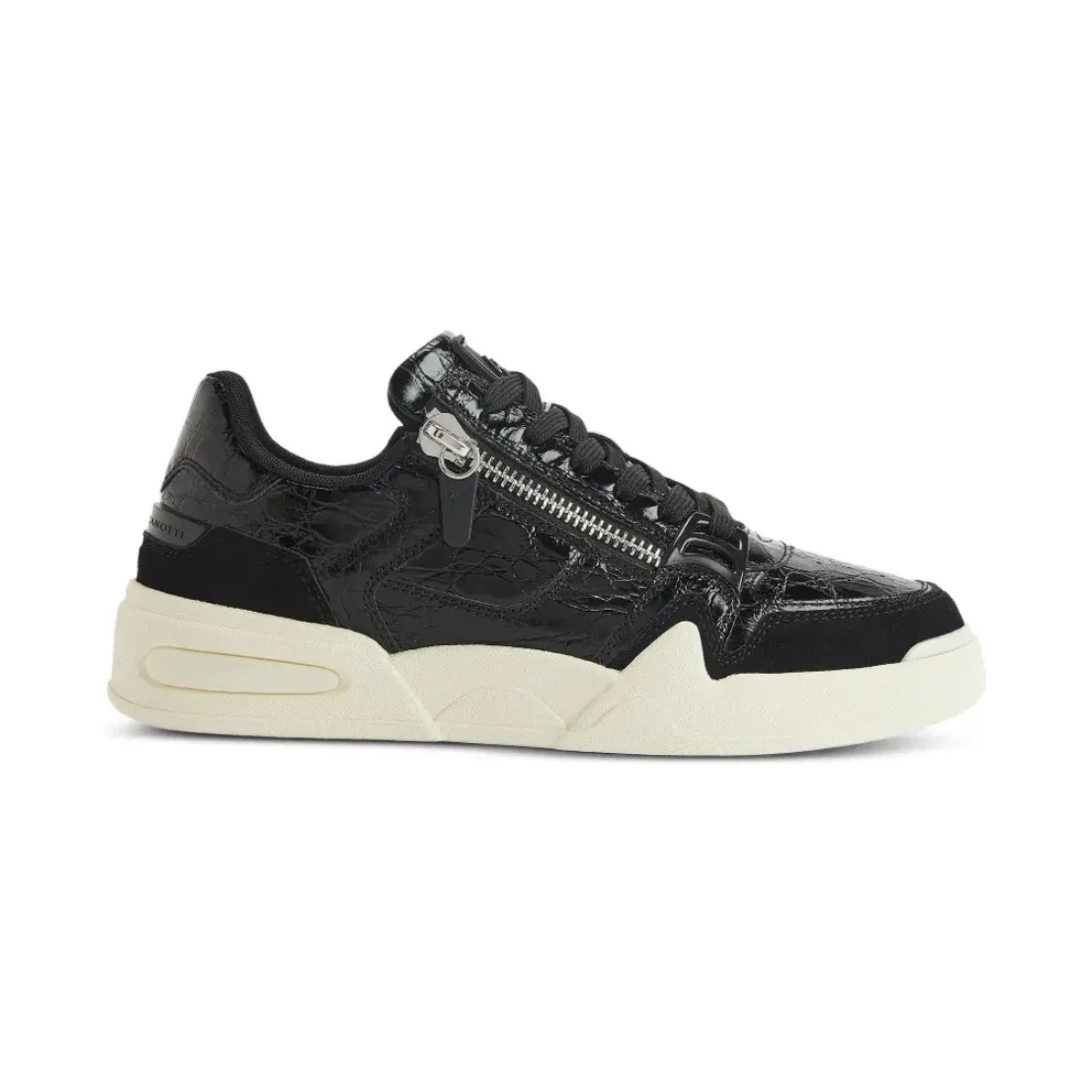 Giuseppe Zanotti with krokodillenprint and rits – Black (RM60002002)