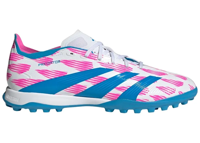 adidas Predator League Turf Cloud White Solar Blue Solar Pink (IF6379)