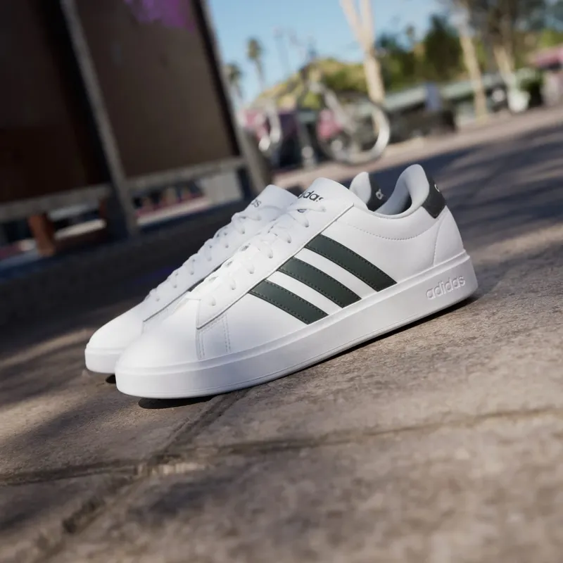 Adidas Grand Court Cloudfoam Comfort Cloud White / Shadow Green / Carbon (GW9204)