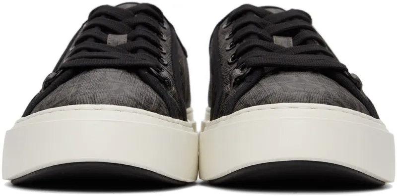 Salvatore Ferragamo Grey & Black Gancini (717990 02B342003)