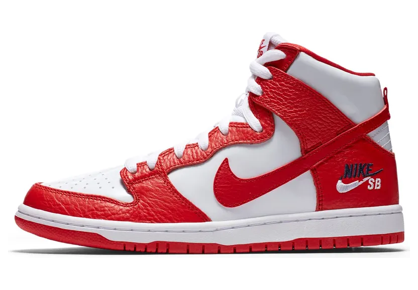 Nike SB Zoom Dunk High PRO UNIVERSITY Red/UNIVERSITY Red-White (854851-661)