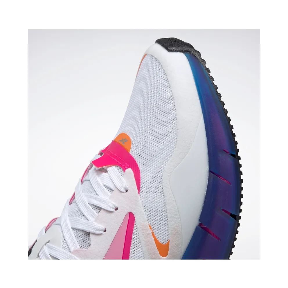 Reebok Zig Kinetica Horizon Shoes White / Vector Blue / Proud Pink
