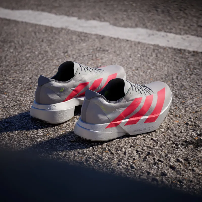 Adidas Adizero Adios Pro 4 Grey Two / Lucid Red / Grey (JR6357)