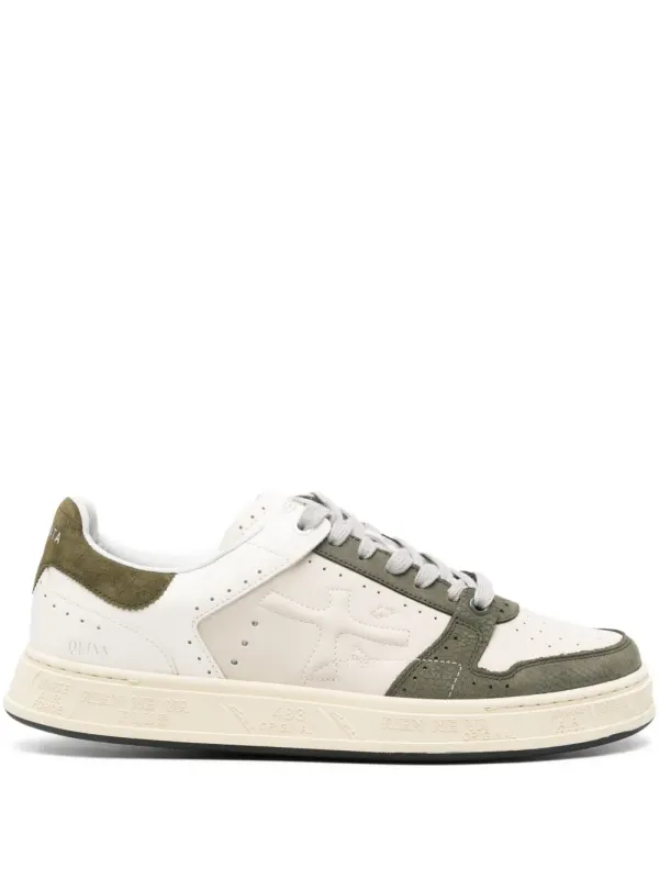 Premiata with leren vlakken – Beige (QUINN7637)