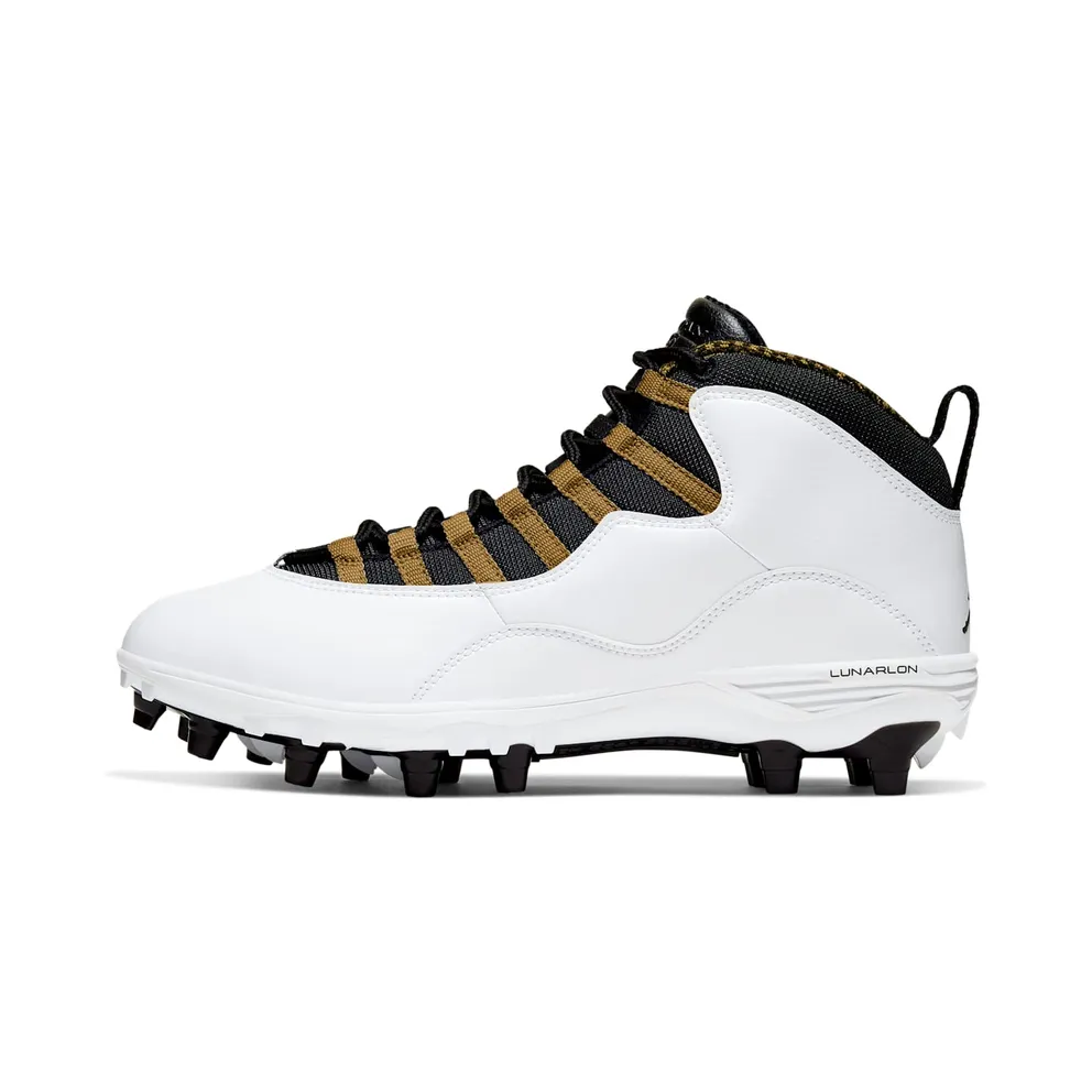 Jordan 10 TD Mid White Black Metallic Gold White/Black-Metallic Gold (CQ2073-107)