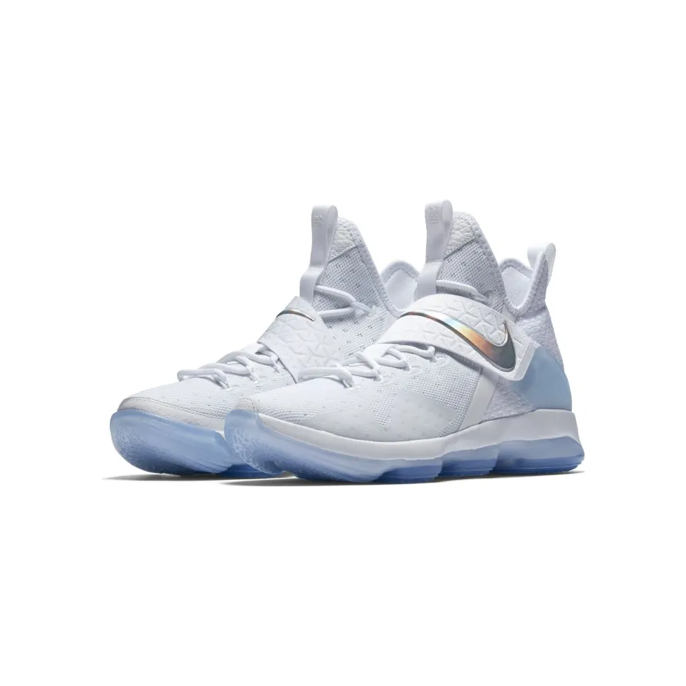 Nike LeBron 14 Time to Shine White/Metallic Silver-Ice Blue (860631-900)