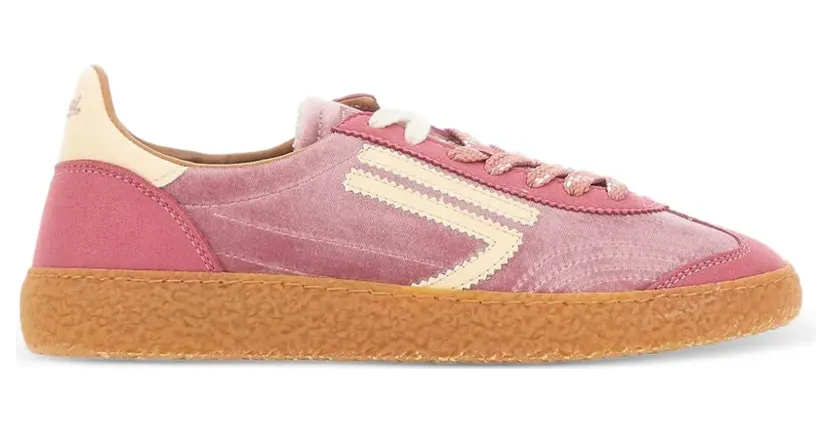 Puraai Sneakers met fluwelen vlakken – Roze (PU601X056)