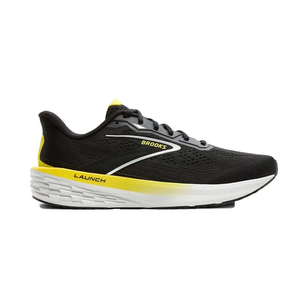 Brooks Launch Black / Cyber Yellow / Oyster (110481-1D-007)